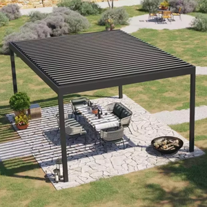 Pergola Motorizzata Impermeabile Airfun per Piscina e Patio, Tetto a Lamelle, Arredamento da Esterno Turchia - Product Image 1