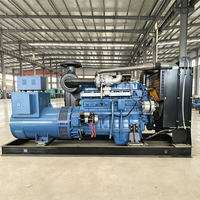 Genset Diesel Open Frame 140kW hingga 175kW, Peralatan Pembangkit Listrik Industri Tugas Berat 200kW Opsional untuk Lokasi Proyek