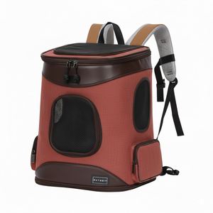 Custom Logo <b>Lightweight</b> 600D Oxford Cloth Pet Carrier <b>Backpack</b> Breathable Polyester Zipper Closure All Seasons Dog Cat Bag - Product Image 2