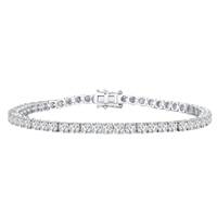 Bracelets Tennis Tendance pour Femme en Or Massif 14K avec Diamants de Laboratoire – Chaîne Minimaliste et Délicate – Bijoux Fins – Cadeau de Mariage