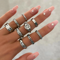316L Edelstahl Minimalistischer Sonnenring Gold Breiter Bandring Graviert Himmlisch Wasserdicht Hypoallergen Schmuck Geschenk für Frauen