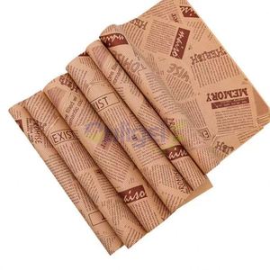 Emballage de restauration rapide compostable personnalisé, papier ciré résistant à la graisse pour hamburger et sandwich, revêtement résistant à l'huile d'un seul côté - Product Image 4