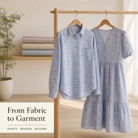 Tissu Jacquard Dobby Teint en Fil 100% Polyester Écologique à Petits Points Colorés Tissé pour Maillots de Bain, Chemises, Robes et Blouses pour Femmes et Filles
