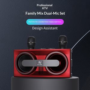 Беспроводной комплект колонок YS-206 с Bluetooth 5.0, звуковой картой, микрофоном, сабвуфером и LED-подсветкой для домашнего караоке — 70 дБ SNR - Product Image 3