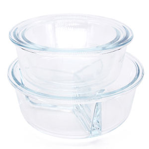 Boîte à bento en verre sans Bpa en stock pour étudiants meilleurs récipients de stockage d'aliments en verre avec manchon en silicone - Product Image 5