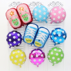 <span class=keywords><strong>Feliz</strong></span> <span class=keywords><strong>cumpleaños</strong></span> decoración suministros <span class=keywords><strong>55</strong></span>*75CM zapatos de bebé globo de la hoja de aluminio - Product Image 1