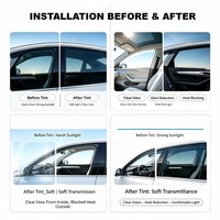 Film teinté pour vitres de voiture en céramique nano IR avec protection UV supérieure contre la chaleur et film de protection pour vitres de voiture haute clarté