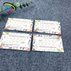 Nouvelle popularité personnalisé couleur impression mat enduit papier beauté affaires cadeau cartes de fidélité pour commande - Product Image 4