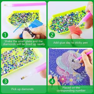 5D Diamant Peinture Kit pour Enfants Cadre En Bois Diamant Arts et Artisanat pour Enfants Âges 6-8-10-12 DIY Gem Art Dot Art Cadeau - Product Image 6