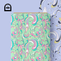 Tissu en coton floral Topoints pour robes, impression numérique, motifs personnalisés AAU