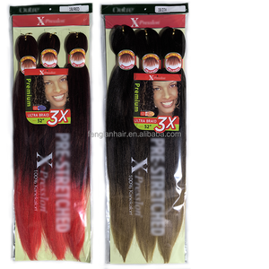 <span class=keywords><strong>Extension</strong></span> Capelli Sintetici Ombre di Alta Qualità 3X EZ Bulk Trecce Facili Expression Pre-Stirate Trecce all'Uncinetto per <span class=keywords><strong>Donna</strong></span> - Product Image 4