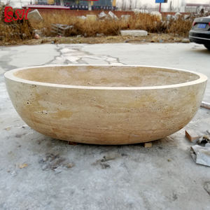 Mini-baignoire en marbre blanc, porte-savon, petit pot de fleurs, organiseur de maquillage, conteneur, baignoire pour hamster (Blanc) - Product Image 5