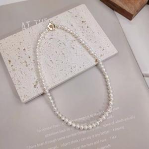 Collar de Perlas Naturales Modelo 2022 para Mujer, Estilo Lujoso y Discreto, Cadena para Clavícula, Dos Estilos, Artículo de Moda - Product Image 3