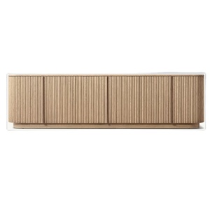 Meuble TV de salon en bois massif de style américain, armoire à chaussures, buffet, pour villa et hôtel - Product Image 1