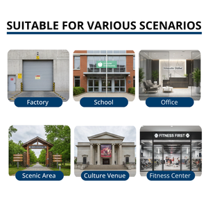 Tourniquets tréteaux bidirectionnels détachables en acier inoxydable certifiés CE anti-collision pour le contrôle d'accès aux propriétés résidentielles - Product Image 5