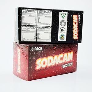 Độc đáo UV nước thả kết cấu Đá Đồ uống đóng gói hộp tuyệt đẹp bóng tại chỗ UV tùy chỉnh có thể gập lại bao bì hộp giấy - Product Image 4