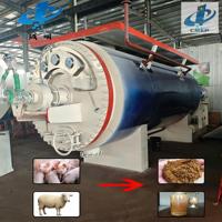Machine de rendu SGS vérifiée CMJ-1 1.0 T/lot avec chaudière en acier Q345R pour abattoir