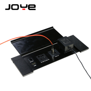 Boîte de table escamotable pour table de conférence avec prise escamotable et chargeur USB - Product Image 3