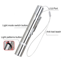 Jouet pour chat interactif à recharge USB Pointeur laser avec 5 modèles longue portée et 3 modes de formation Chaser Dog Toy