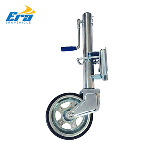 Nouvelle <span class=keywords><strong>roue</strong></span> de <span class=keywords><strong>jockey</strong></span> robuste de 57 mm, haute résistance, résistante à la corrosion, capacité de charge de 500 kg, poignée en acier pliable, support pivotant pour <span class=keywords><strong>remorque</strong></span> - Product Image 5