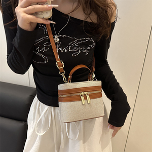 Borse a Spalla da Donna in Tela con Inserti, Grande Capacità, Sac à Main Femme, Vendita all'Ingrosso, Sunday Best 2026 - Product Image 4