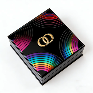 Boîte à parfum à fermeture magnétique en feuille d'or avec logo imprimé UV quadricolore et marquage à chaud pour applications cadeaux et artisanat - Product Image 5