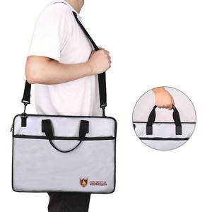 Sac à bandoulière imperméable de haute qualité pour ordinateur portable, résistant au feu, avec pochette pour documents, vente en gros - Product Image 3
