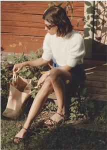 Nhà Sản Xuất Bán Buôn Cosy Chic Crew Cổ Phồng Tay Áo Standout Knit Mát Áo Len Mềm Kết thúc Cashmere Len Top - Product Image 6