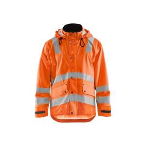 BLAKLADER - 432720055300S Rain <b>jacket</b> <b>Hi</b>-<b>Vis</b> Level 3 <b>Orange</b> - EAN 7330509666999 ALL WEATHER PROTECTION - Product Image 1