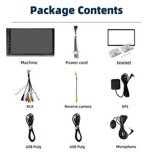 7 אינץ אנדרואיד מערכת מולטימדיה מערכת אוניברסלי 2 autoradio gps ניווט נגן רדיו וידאו carplay wifi bt fm סטריאו - Product Image 6