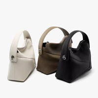 Sac à bandoulière mini en cuir véritable pour femme, style vintage, imperméable, de luxe, motif géométrique, design de créateur