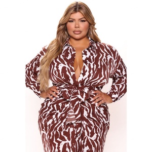 Vintage Hong Kong Style Mid Length Long Sleeved <b>Dress</b> With Wrap up Lace up Waist Print <b>Dress</b>. - Product Image 4