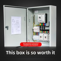 Conjunto Completo de Gabinete de Distribución de Energía de Bajo Voltaje Trifásico de Cuatro Hilos 380V/220V para Montaje en Pared para Uso Doméstico