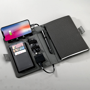 Caricabatterie Wireless a Forma di Notebook, Power Bank Esterno da 8000mAh con Supporto per Ricarica Rapida per <span class=keywords><strong>Smartphone</strong></span> - Product Image 1