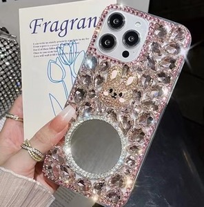 เคสโทรศัพท์ลายกระต่ายส่องแสงเป็นประกายวิบวับพร้อมกระจกสำหรับ <span class=keywords><strong>iPhone</strong></span> 16 15 14 13 12 <span class=keywords><strong>11</strong></span> <span class=keywords><strong>PRO</strong></span> <span class=keywords><strong>MAX</strong></span> เคสโทรศัพท์กากเพชร - Product Image 4