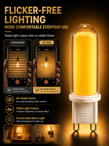 Bombilla LED Regulable G9 de 4.2W, 440-460LM, Cristal, CRI 80, Blanco Cálido/Blanco Frío, CA 230V, ETL, RoHS, CE, 15000H, 2 Años de Garantía, Interior - Product Image 5