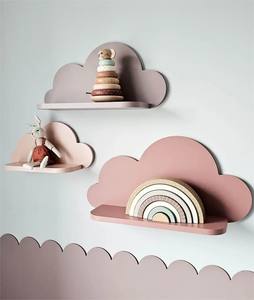 Nube mensola per bambini e bambini camera decorazioni murali Set di 3 decorazione da parete mensola per bambini - Product Image 5