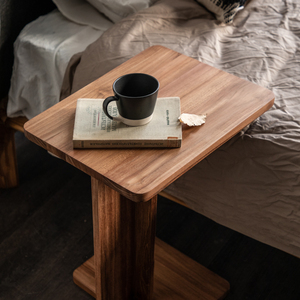 Mesa de Centro de Madera de Teca Sólida, Mesa Auxiliar de Madera Maciza para Sala de Estar, Diseño Artístico Moderno y Sencillo, Muebles para Sala de Estar - Product Image 3