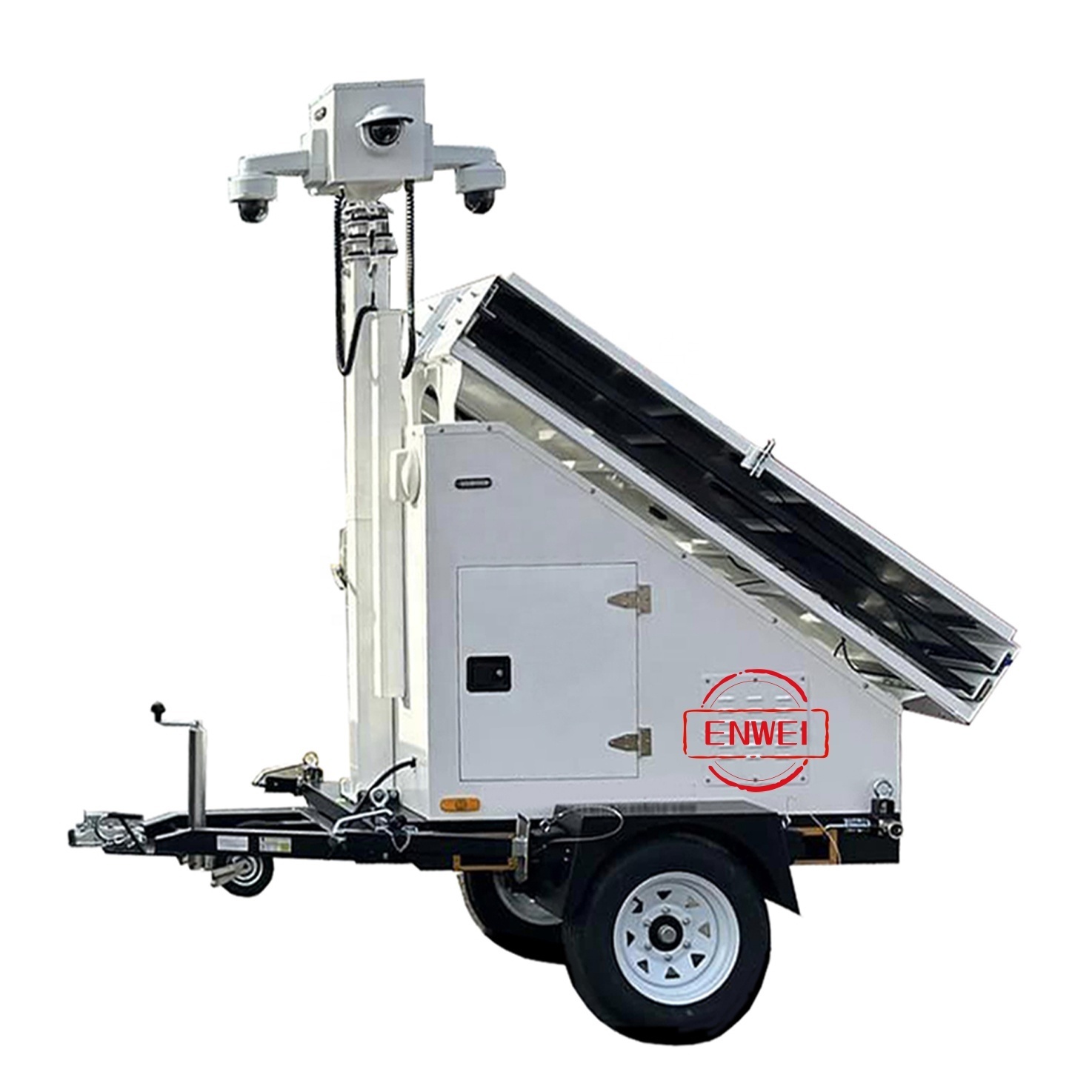 Surveillance Camera Solar Trailer For Construction Sites Monitoring · image 4