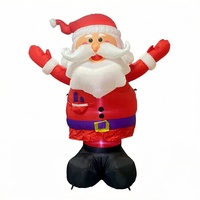 Décoration de Noël gonflable extérieure de 8 pieds en PVC écologique avec éclairage LED, modèle NCH22043