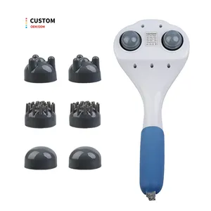Massage Hammer Vibrator Handheld Muscle Relax Replaceable Head Household Full Body Massage Deep Tissue