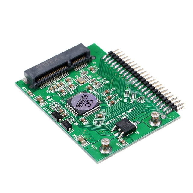 MSATA (PCI-E) SSD to 2.5'' 44Pin IDE Converter Adapter As 2.5 Inch IDE HDD for Laptop 5V