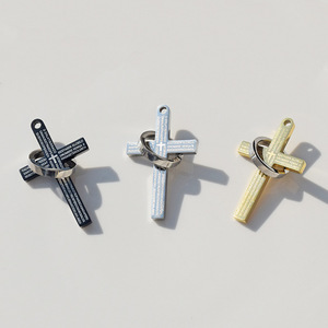 Cross Pendant <b>Necklace</b> Stainless Steel Men's Personalized Jewelry Gift Hip Hop Retro Style <b>Titanium</b> Steel Chain Accessory - Product Image 3