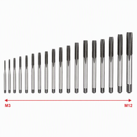 Kit de 40 pièces d'outils de filetage métriques et SAE en acier à roulements GCr15 M3-M12 pour réparation de filetages, avec porte-mèche, clé à taraud et mallette