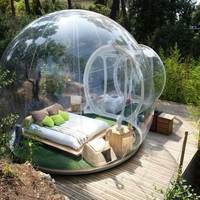 Tente gonflable de bulle de dôme transparent extérieur de chambre double de luxe pour des dates-Publicité Premium Inflatables