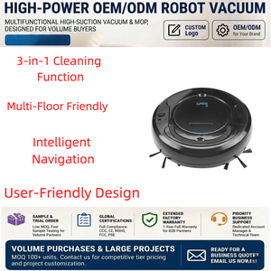 Aspirateur robot <span class=keywords><strong>automatique</strong></span> 3-en-1, balayeuse et serpillière pour le nettoyage des sols en bois dur, des <span class=keywords><strong>carreaux</strong></span> et des tapis, appareil électroménager intelligent - Product Image 1