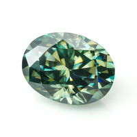 RTS Wholesale Goldleaf Jewelry Lab Created Oval Cut Opalescent Full Multicolor Heat Treated Moissanite GRA Certificate Loose