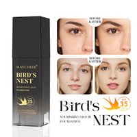 MAYCHERR Meisier Fond de Teint Liquide Nourrissant Correcteur Teint Modifié Imperméable Anti-Transpiration Hydratant