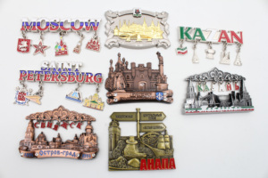 Haute qualité personnalisé métal 3d émail <span class=keywords><strong>russie</strong></span> moscou <span class=keywords><strong>tourisme</strong></span> Souvenir bâtiment pendentif aimant de réfrigérateur - Product Image 5