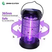 Lámpara Solar Antimosquitos al por Mayor, Matainsectos Eléctrico para Exteriores, Trampa para Moscas Impermeable IPX4, 4000mAh, Portátil, OEM, ODM, Personalizable
